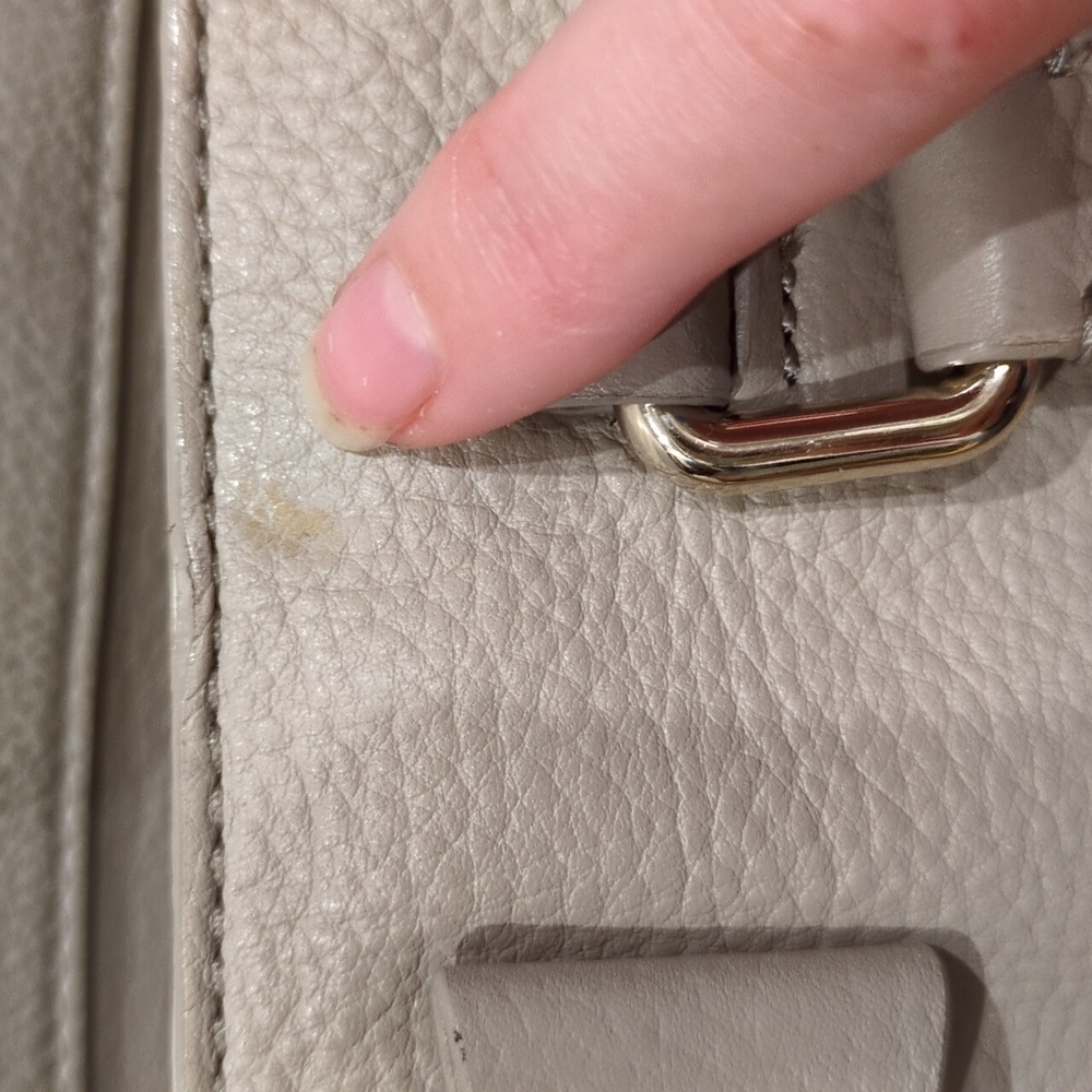 Kate Spade PROJECT Renny Drive Francis in clocktower Taupe Bag STORYBOOK Lining - Picture 15 of 15